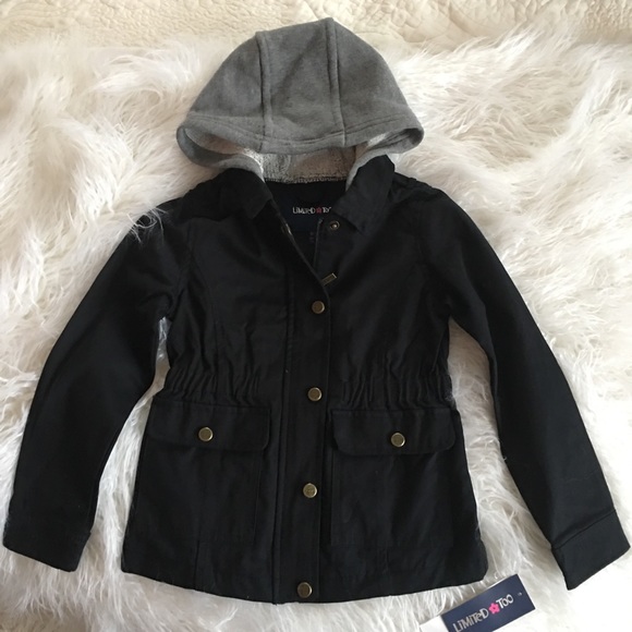 Limited Too Other - NEW LIMITED TOO black spring fall jacket 6 anorak